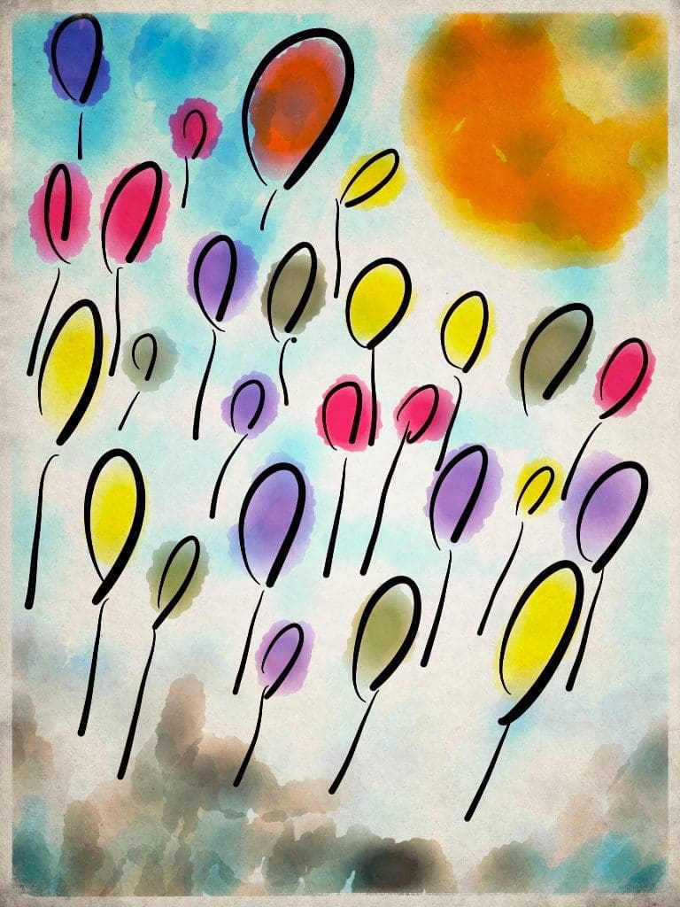 26 Balloons Released in a Moment, but Capturing the Minds of All.