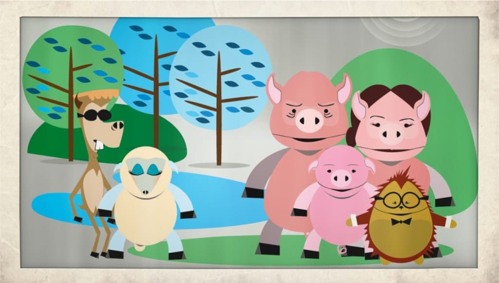 Concept sketches from When Pigs Fly